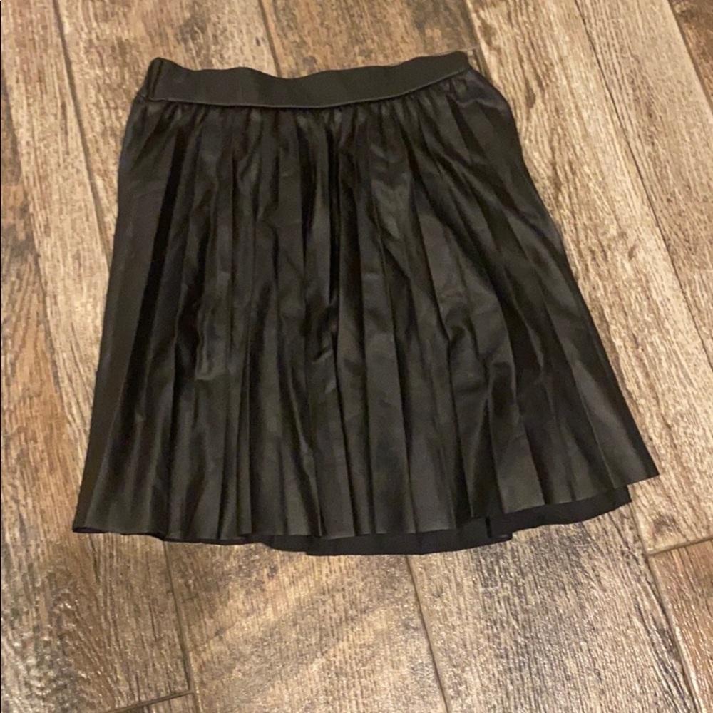 girls zara leather skirt